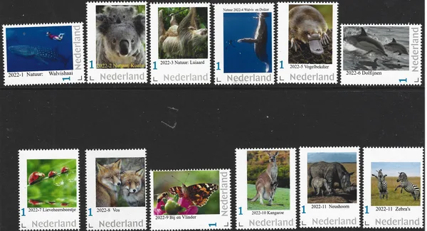 Netherlands 2022 Nature animals complete yearset MNH