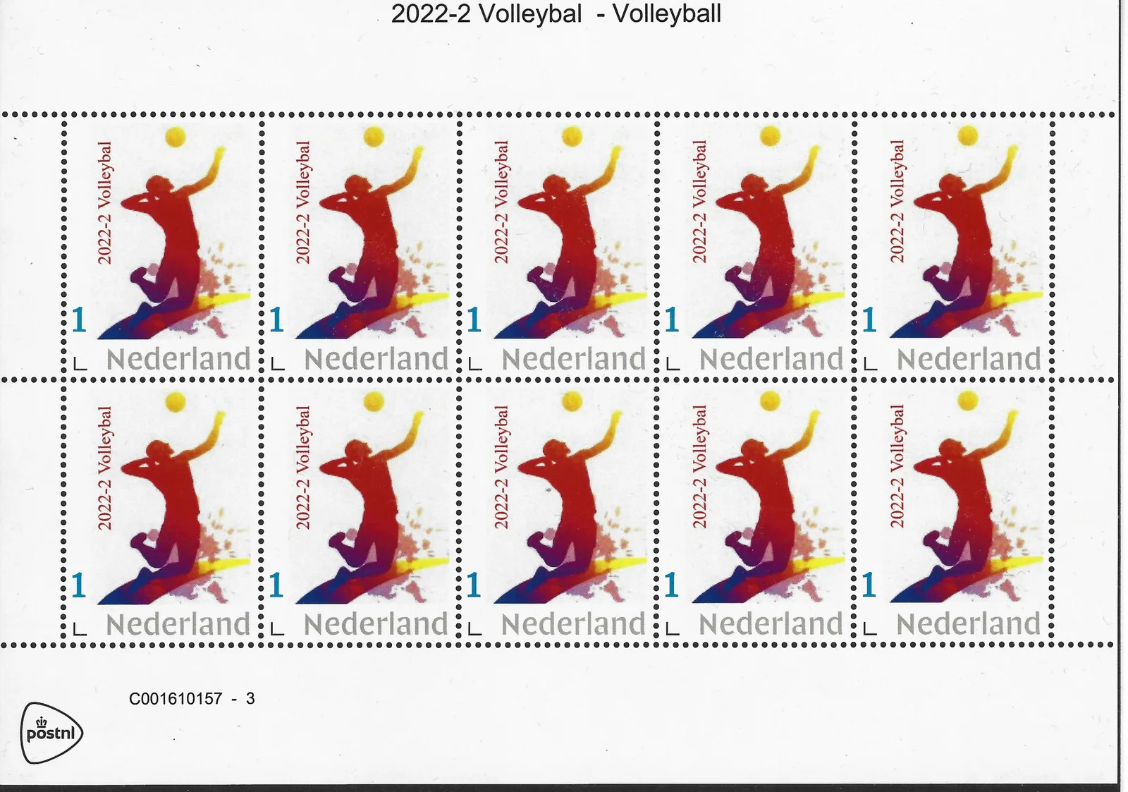 Niederlande 2022-2 Volleyball Bogen postfrisch/mnh