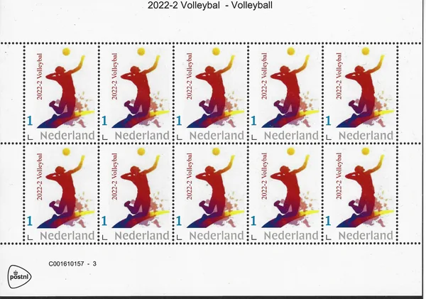 Netherlands 2022-2 Volleyball sheet MNH