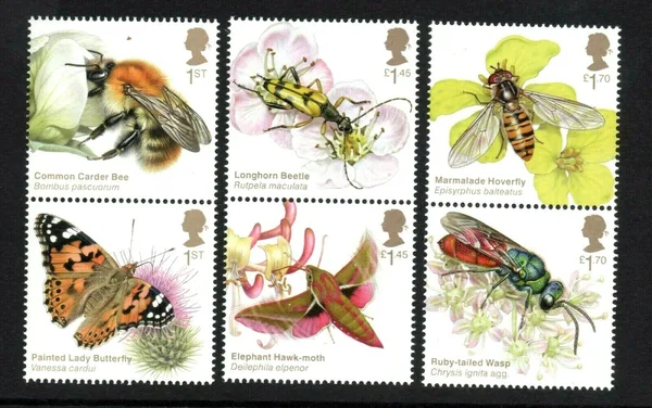 Gr. Britain 2020 Bugs insects butterflies bees postfris/mnh