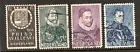 252-255 herdenkingszegels 1933 gestempeld