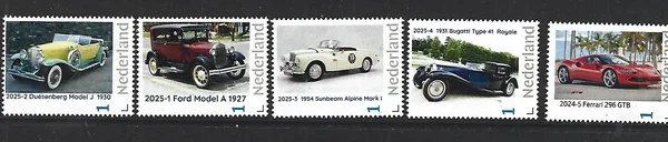 Nederland 2025 Oldtimers Autos Cars jaarset yearset postfris/mnh 2