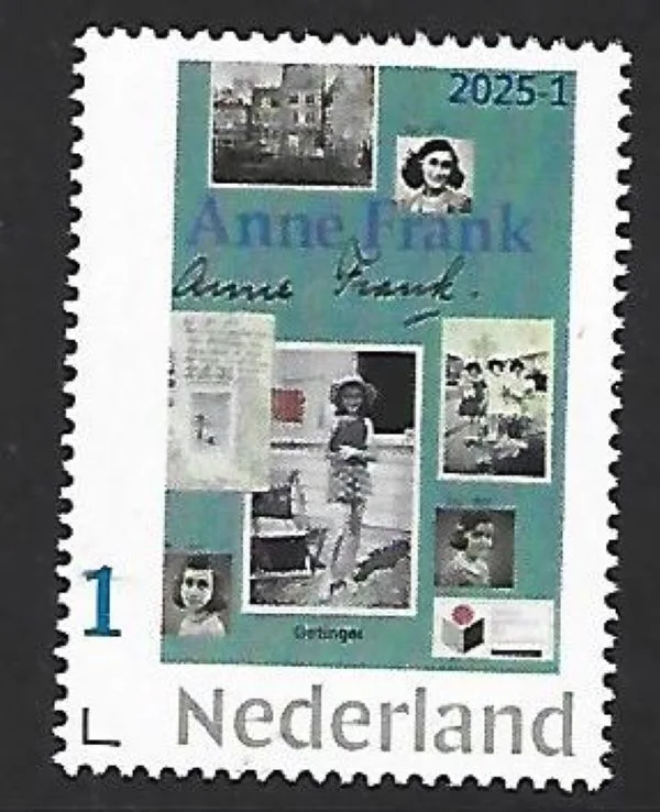 Netherlands 2025-1 Anne Frank 1929-1945 WWII Diary MNH
