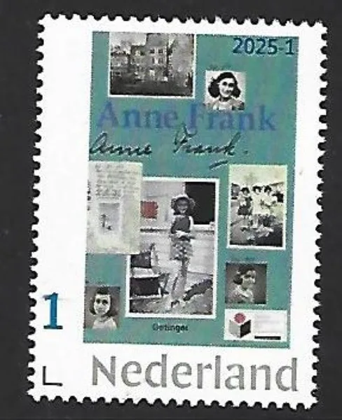 Netherlands 2025-1 Anne Frank 1929-1945 WWII Diary MNH