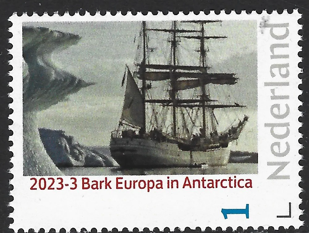 Pays-Bas 2023-3 Navire à voiles trois-mâts Bark Europa en Antarctique postfris-mnh