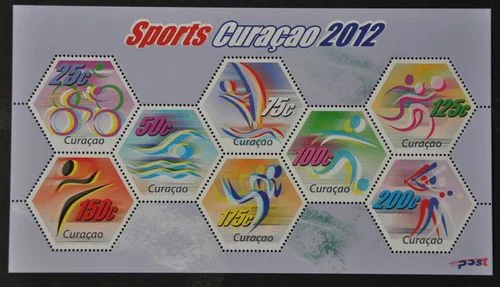 Curacao 85 sporten blok - m/s 2012 postfris/mnh