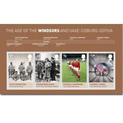 Great Britain 2012 House of Windsor - football-Antarctica-royalty blok/ms postfris/mnh
