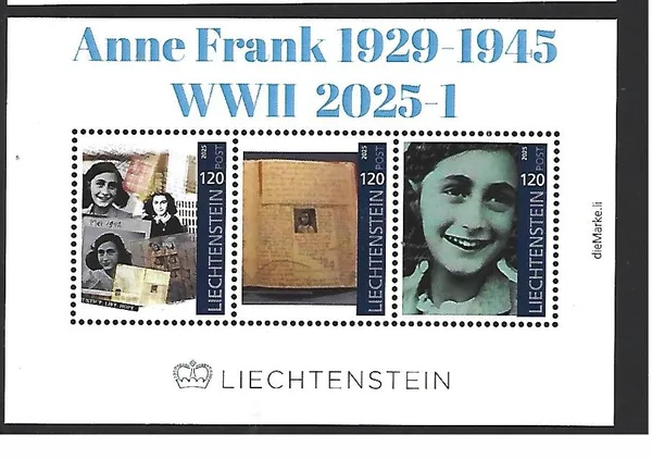 Liechtenstein 2025-1 Anne Frank m/s MNH