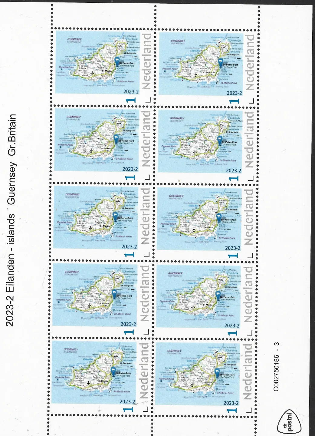 Niederlande 2023-2 Insel: Guernsey Großbritannien Markenheftchen postfrisch/mnh