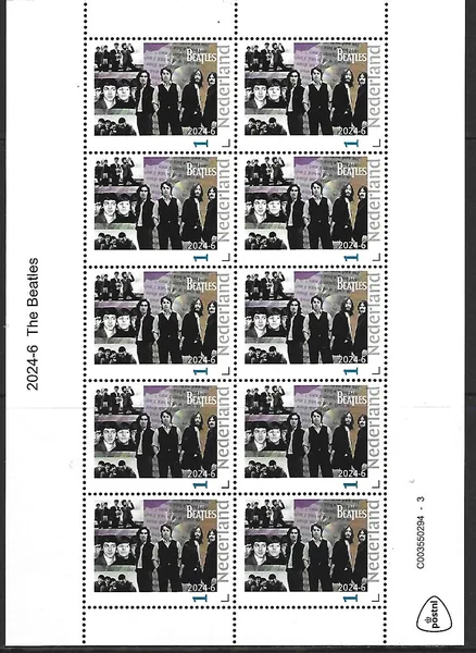 Netherlands 2024-6 The Beatles sheetlet MNH
