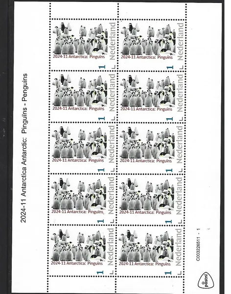 Netherlands 2024-11 Antarctica isle Amsterdam Penguins sheetlet MNH