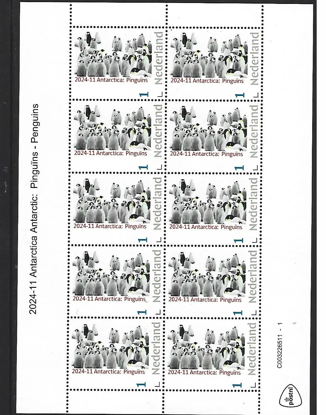 Netherlands 2024-11 Antarctica isle Amsterdam Penguins sheetlet MNH