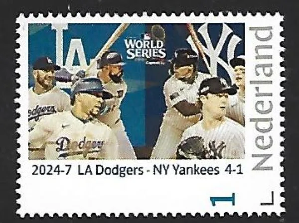 Netherlands 2024-7 Baseball: 2024 World Series LA-NY 4-1 MNH