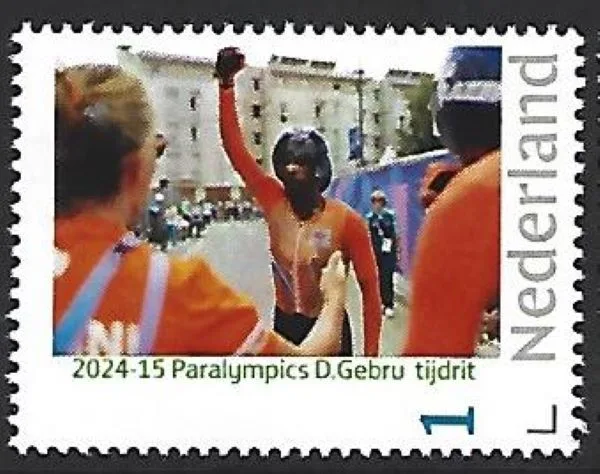 Niederlande 2024-15 Paralympics D.Gebru Radsport Einzelzeitfahren postfrisch/Neuwertig