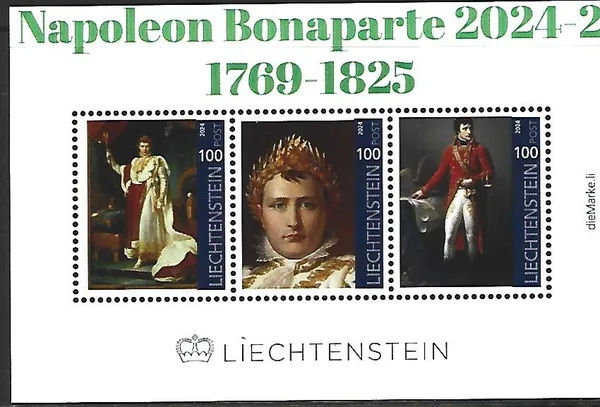 Liechtenstein 2024-2 Napoleon Bonaparte blok/m/s postfris/mnh