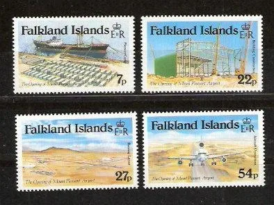 423-426 Falkland 1985 Vluchthaven Mount Pleasant postfris/mnh