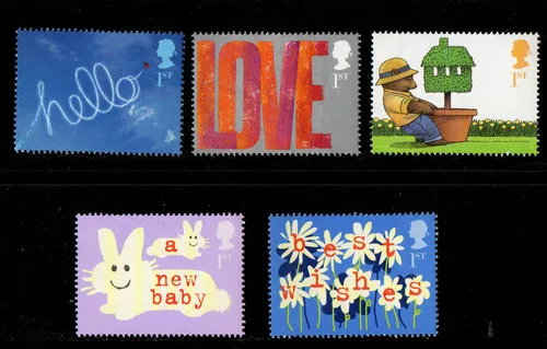 Gr.Britain 2002 Wensenzegels - Greetings postfris.mnh