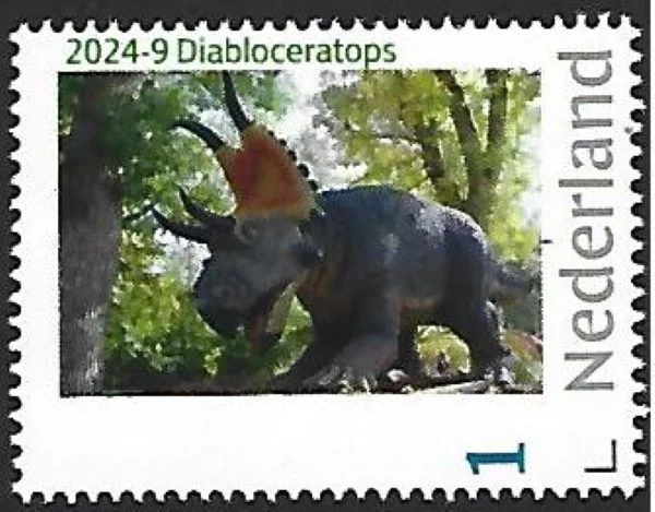 Nederland 2024-9 Prehistorie Diabloceratops postfris/mnh