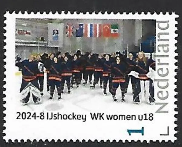 Netherlands 2024-8 ice hockey world championships women u18 Heerenveen MNH