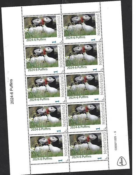 Netherlands 2024-6 Puffin sheetlet MNH