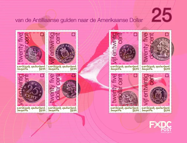Caribbean Netherlands Bonaire 2020 Coins 25ct sheet MNH