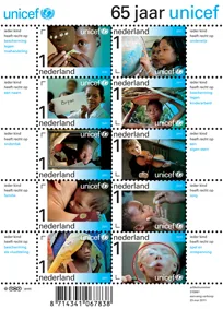 Nederland V2823/2832 UNICEF 2011 vel/sheetlet