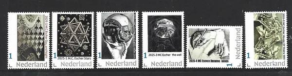 Netherlands 2025 MC Escher Annual Set MNH