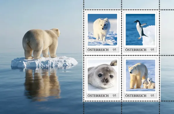 Austria: Robby and Co penguins ice bear booklet MNH