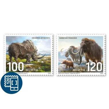 Zwitserland 2024 prehistorie Giants of Ice Age serie/set postfris.mnh