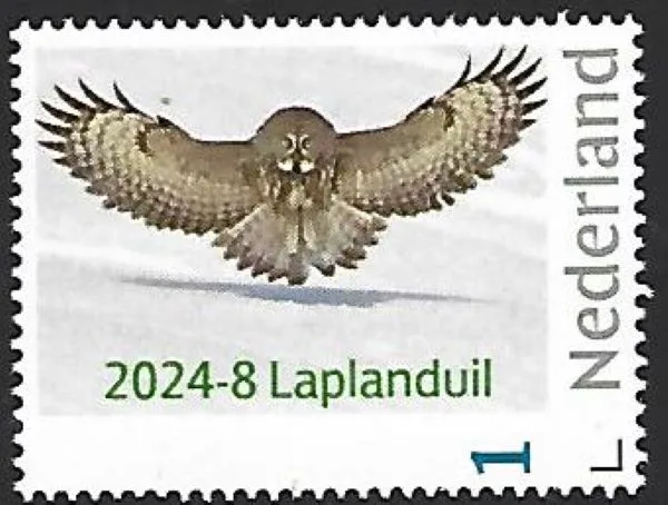 Netherlands 2024-8 Owl: Great Gray Owl MNH