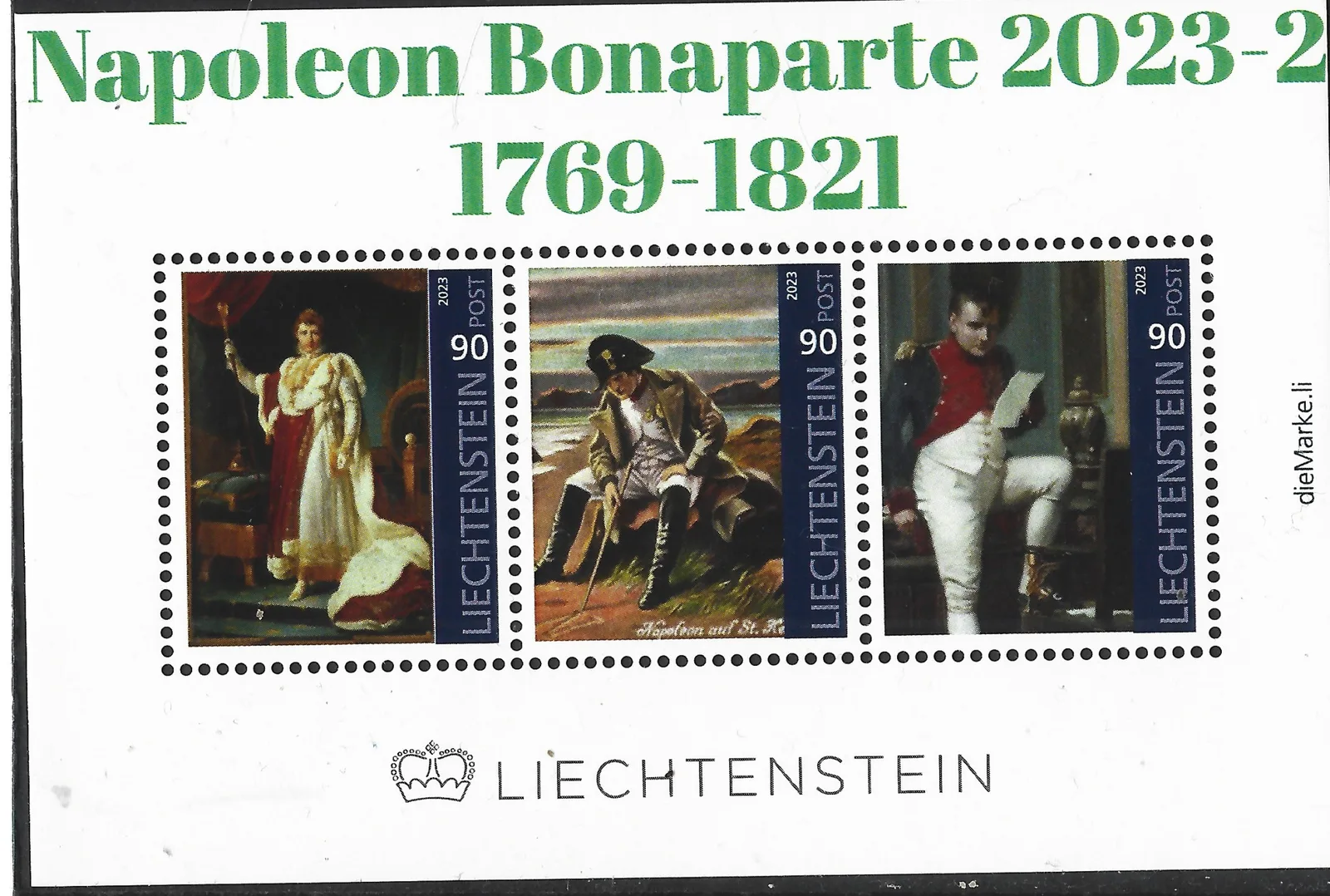 Liechtenstein 2023 Napoléon 2 m/s postfris/mnh