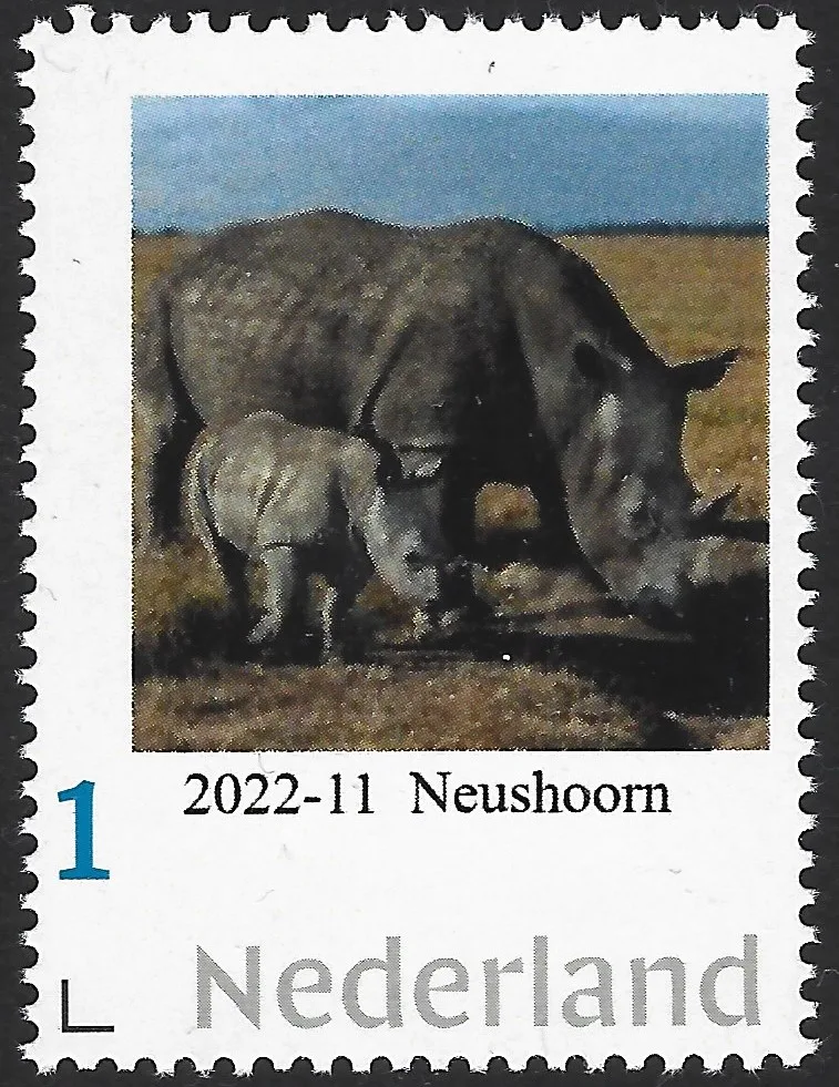 Niederlande 2022-11 Natur Schwarzes Nashorn postfrisch/mnh