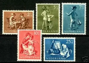 Netherlands 649-653 Children's Stamps 1954 MNH