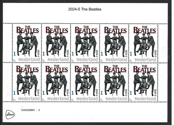 Netherlands 2024-5 The Beatles sheetlet MNH