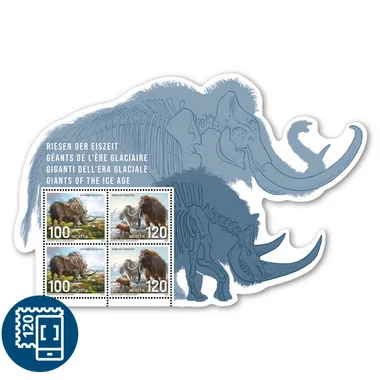 Zwitserland 2024 prehistorie Giants of Ice Age special format sheetlet postfris.mnh