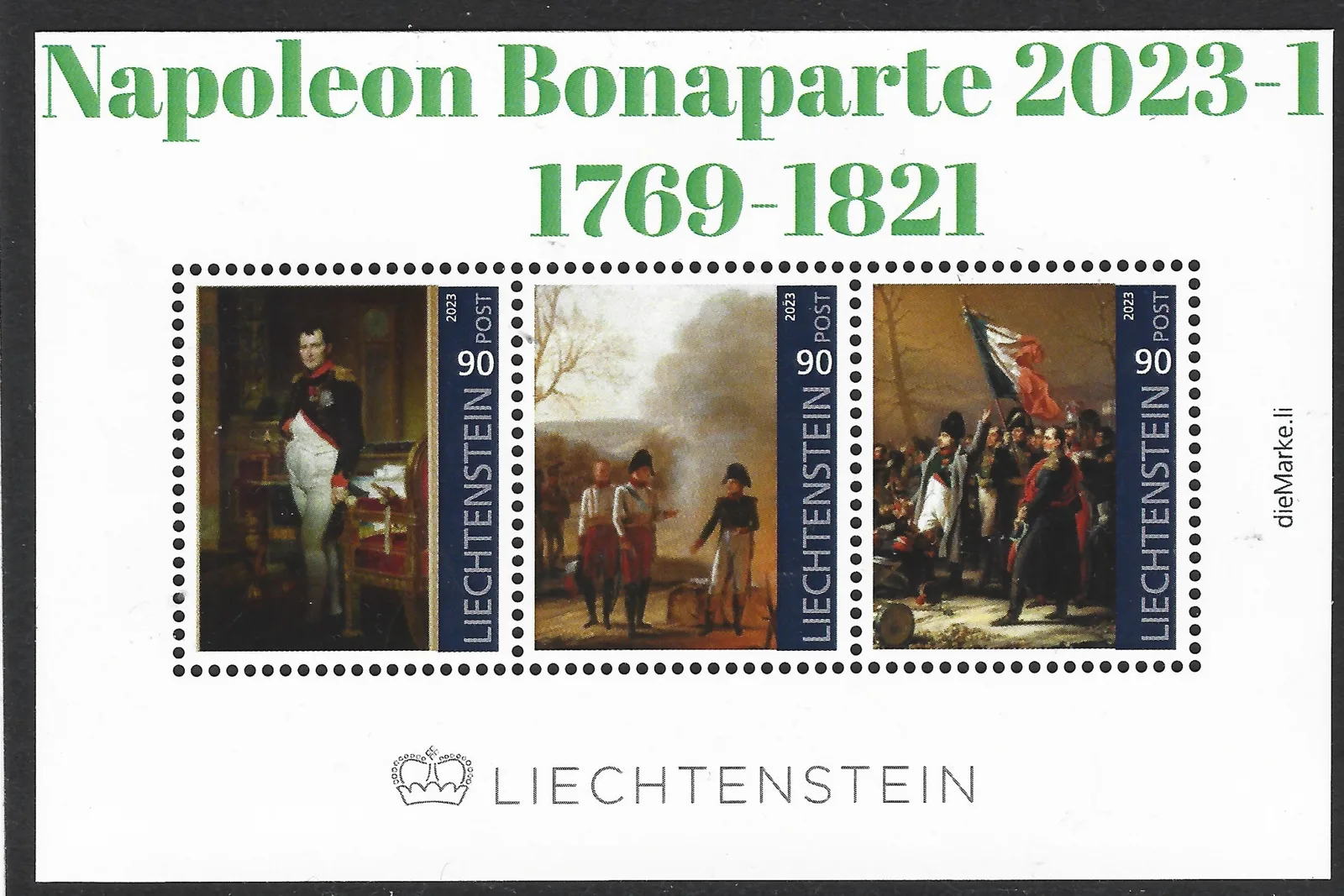 Liechtenstein 2023 Napoléon Bonaparte 1 bloc-f postfris/mnh