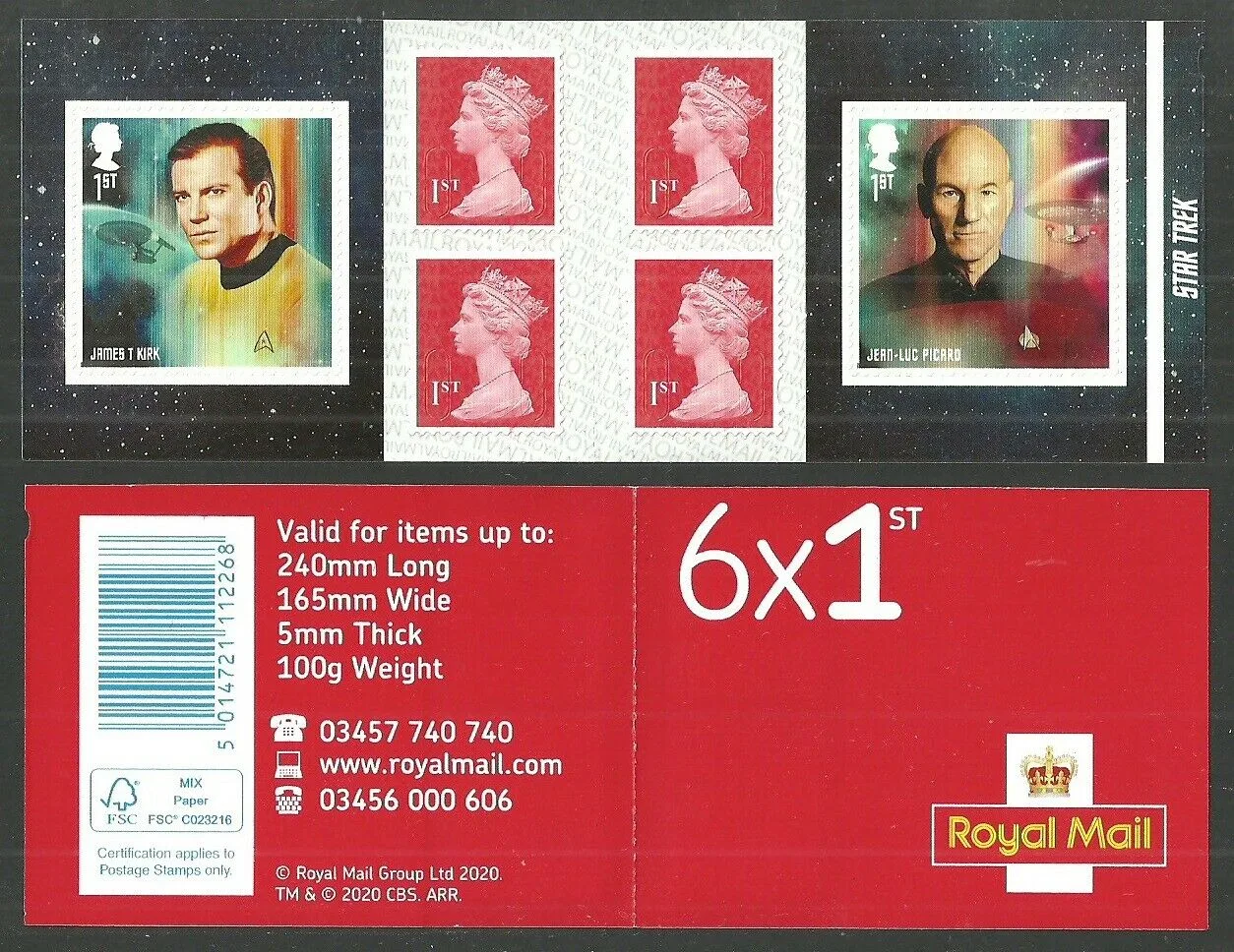 Gr. Britain 2020 Star Trek Heft postfris/mnh