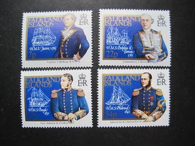 432-435 Falkland captains and their ship MNH