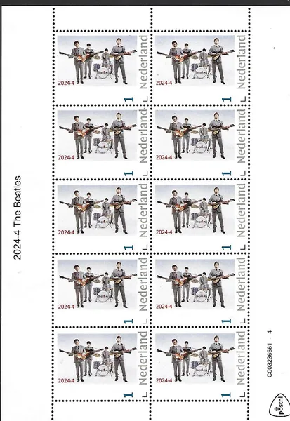 Netherlands 2024-4 The Beatles sheetlet MNH