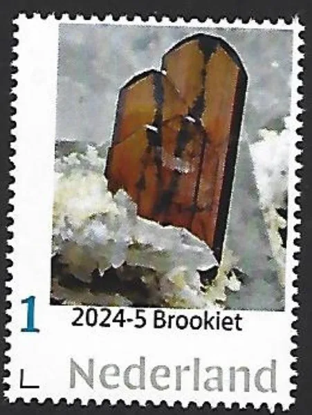 Netherlands 2024-5 Minerals: Brookite MNH
