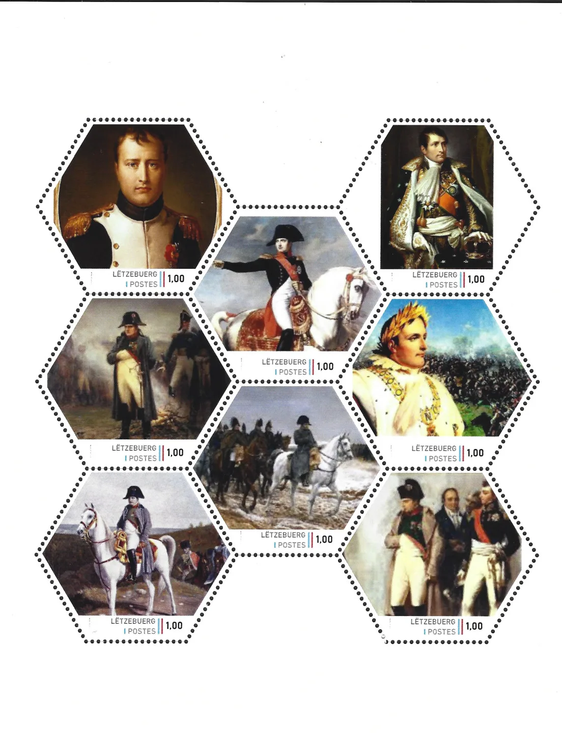 Luxembourg 2023 Napoléon Bonaparte feuille-timbre neuf/mnh