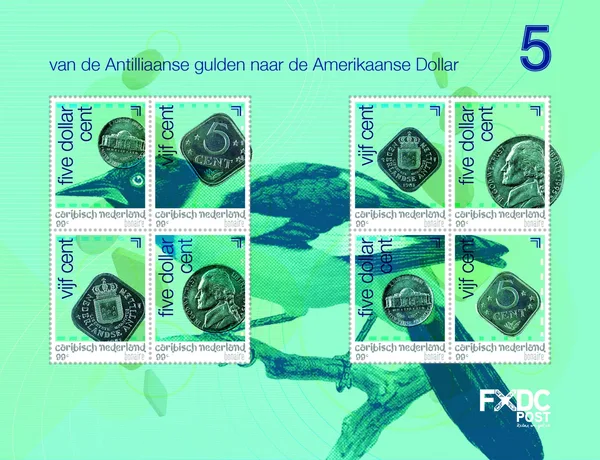 Caribisch Nederland Bonaire 2020 Munten coins 5ct vel-sheetlet postfris