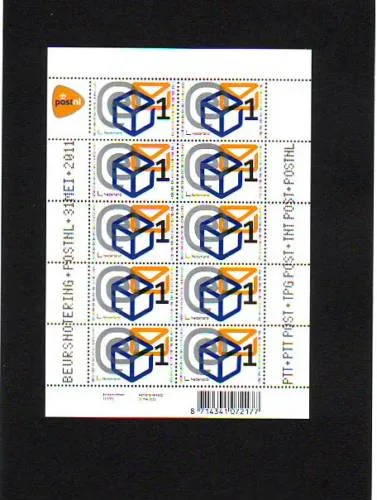 Nederland V2833 Beursnotering PostNL 2011 vel-sheetlet postfris-mnh