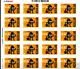 V2050 Moving stamp € 0.39 self-adhesive sheet of 20 stamps/sheetlet 2002