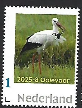 Netherlands 2025-8 Bird: White Stork MNH