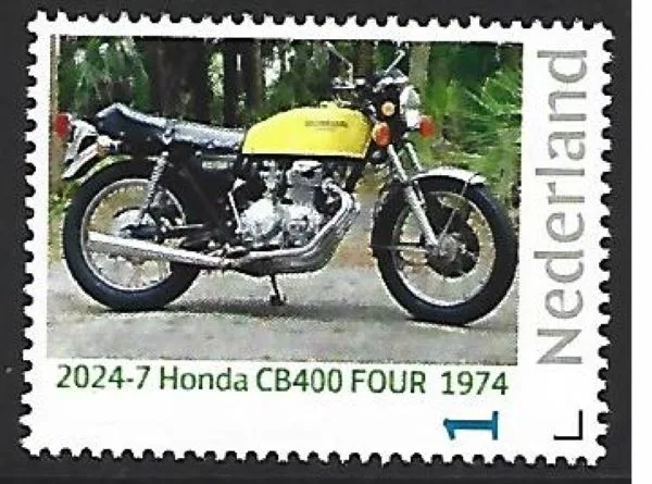 Netherlands 2024-7 Motorcycle: Honda CB400 four 1974 MNH