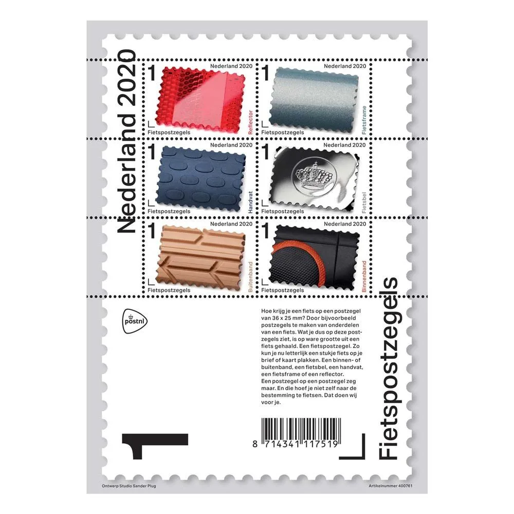 Niederlande 2020 Fahrradmarken 3859-3864 Block postfrisch