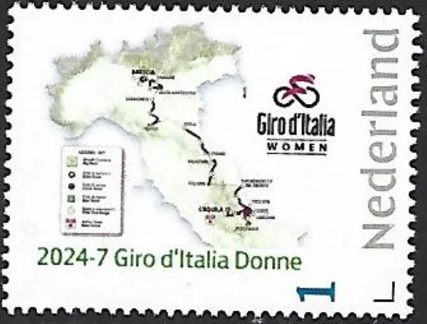 Nederland 2024-7 Wielrennen Cycling Giro d'Italia postfris/mnh