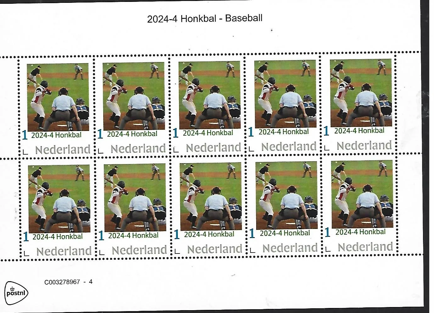 Niederlande 2024-4 Honkbal Baseball Bogen postfrisch/mnh