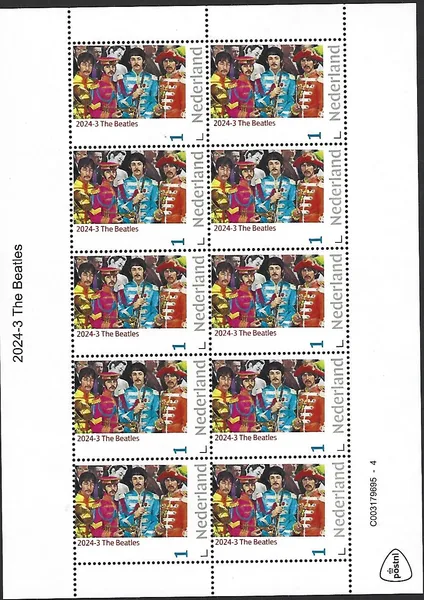 Netherlands 2024-3 The Beatles sheetlet MNH